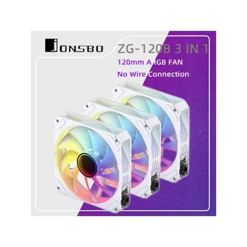 JONSBO ZG-120B 3 IN 1 12CM Caz de Calculator Ventilator 120MM Inversă Ventilator PWM ARGB Răcire Slient Fan Adresabile RGB CPU Ventilatorului de Răcire