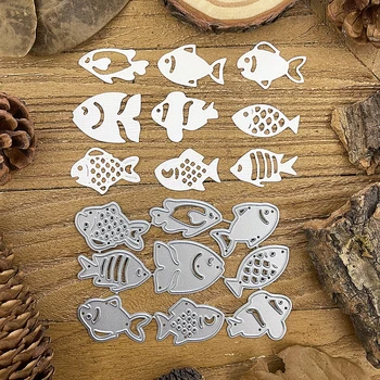 Pește Roi de Tăiere de Metal Moare Șabloane pentru DIY Scrapbooking Decorative Relief DIY Cărți de Hârtie